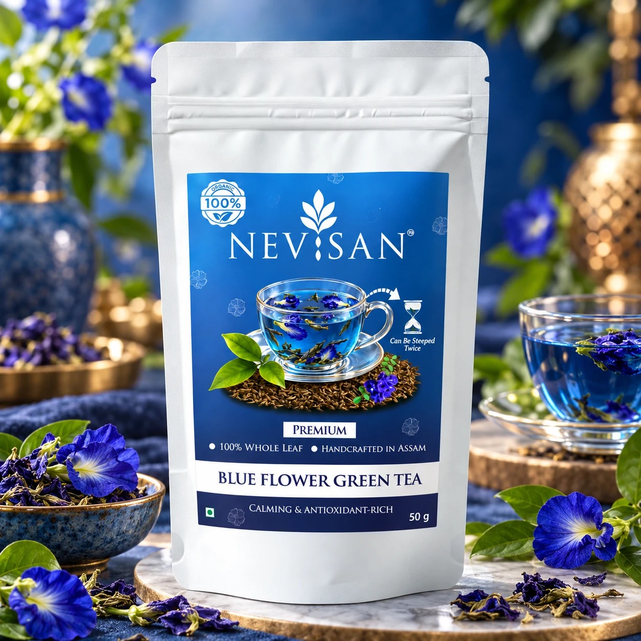 Blue Flower Green Tea
