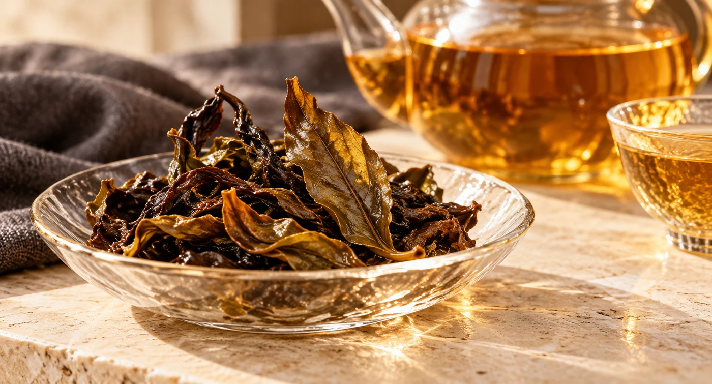 Whole leaves after steeping